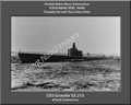 USS Growler SS 215 Personalized Submarine Canvas Print