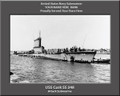 USS Cusk SS 348 Personalized Submarine Canvas Print