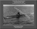 USS Atule SS 403 Personalized Submarine Canvas Print