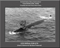 USS Billfish SSN 676 Personalized Submarine Canvas Print