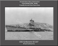 USS Carbonero SS 337 Personalized Submarine Canvas Print