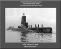 USS Jallao SS 368 Personalized Submarine Canvas Print