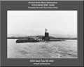 USS Sea Fox SS 402 Personalized Submarine Canvas Print