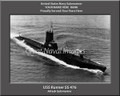 USS Runner SS 476 Personalized Submarine Canvas Print