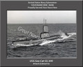 USS Sea Cat SS 399 Personalized Submarine Canvas Print
