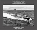 USS Medregal SS 480 Personalized Submarine Canvas Print