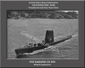 USS Sablefish SS 303 Personalized Submarine Canvas Print