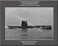 USS Darter SS 576 Personalized Submarine Canvas Print