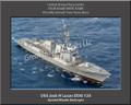 USS Jack H Lucas DDG 125 Personalized Navy Phip Canvas Print