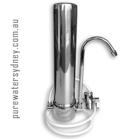 Stainless steel counter top water purifier