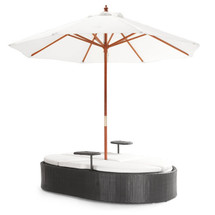 Hampton Double Chaise Lounge By Zuo Vive