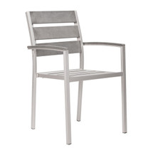 Metropolitan Dining Slated Arm Chair By Zuo Vive (Set Of Two)