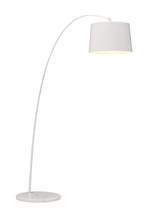 Twisty Floor Lamp White w/ White Base By Zuo Pure