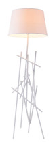 Drought Floor Lamp White By Zuo Pure