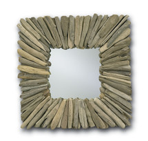 Beachhead Mirror, Square By Currey & Company