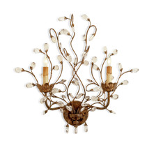 Crystal Bud Wall Sconce By Currey & Company