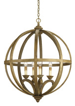Axel Orb Chandelier, Large By Currey & Company