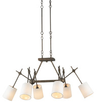 Compass Rectangular Chandelier By Currey & Company
