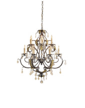 Heirloom Chandelier, Small By Currey & Company