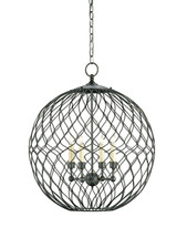 Simpatico Orb Chandelier, Small By Currey & Company