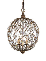 Crystal Bud Sphere Chandelier By Currey & Company