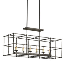Fitzjames Rectangular Chandelier By Currey & Company
