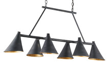 Culpepper Rectangular Chandelier By Currey & Company