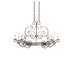 Argosy Oval Chandelier By Currey & Company
