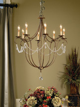 Crystal Lights Chandelier, Large By Currey & Company