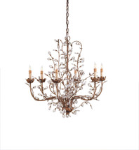 Crystal Bud Chandelier, Medium By Currey & Company