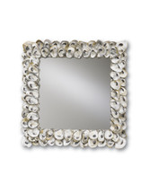 Oyster Shell Mirror, Square By Currey & Company