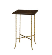 Gilt Twist Square Table By Currey & Company