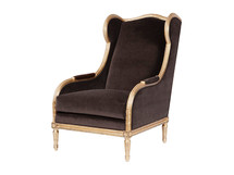 24st Street Wing Chair in Midas Finish