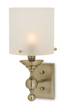 Pennsbury Wall Sconce By Currey & Company, Brushed Nickel Finish
