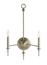Stanhope Wall Sconce By Currey & Company, Brushed Nickel