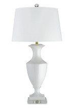 Timeless Table Lamp By Currey & Company, White