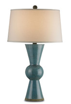 Upbeat Table Lamp By Currey & Company, Teal