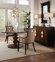 Contemporary Round Dining Table 60" from Camden Collection