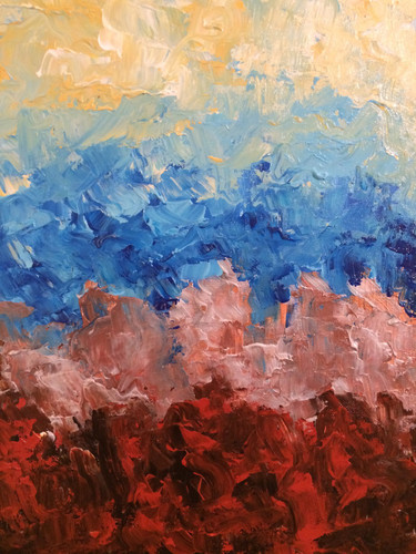 Beautiful Pastel Original Acrylic Painting