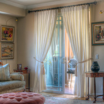 100% Linen drapes exclusive to LAUREL AT SUNSET.  Priced per panel.  Dry clean only
