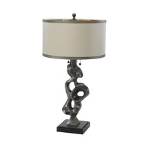 Pewter Sculpture Lamp by Theodore Alexander