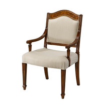 Sheraton's Satinwood Armchair by Theodore Alexander
