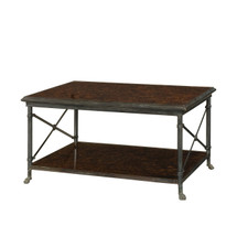 Crackled Cocktail Table by Theodore Alexander