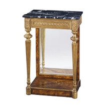 A cerejeira, gilt and marble top pier table by Theodore Alexander