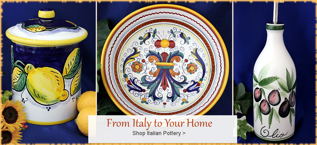 Deruta Italian Ceramics, Tuscany Sicily Italian Pottery  | Largest Selection, FREE Shipping, No Sales Tax | BellaSoleil.com Tuscan Decor Since 1996