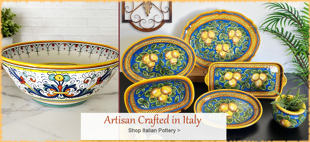 Italian Pottery Italian Ceramics  | Largest Selection, FREE Shipping, No Sales Tax | BellaSoleil.com Tuscan Decor Since 1996