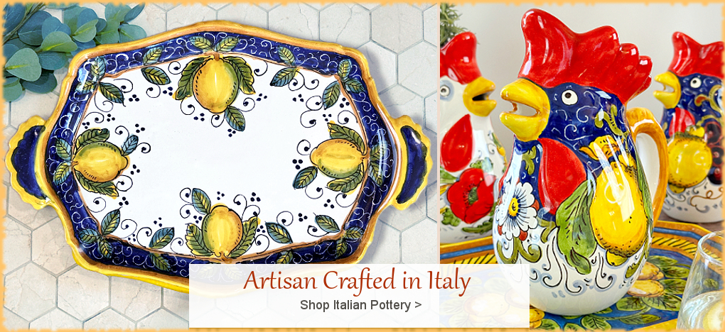 Deruta Italian Pottery SALE | Largest Selection | FREE Shipping, No Sales Tax | BellaSoleil.com Tuscan Decor Since 1996