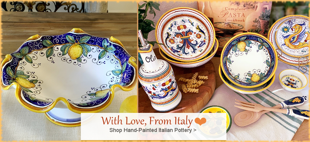 Italian Pottery, Modern Mediterranean Home Decor, SALE | Largest Selection | FREE Shipping, No Sales Tax | BellaSoleil.com Tuscan Decor Since 1996
