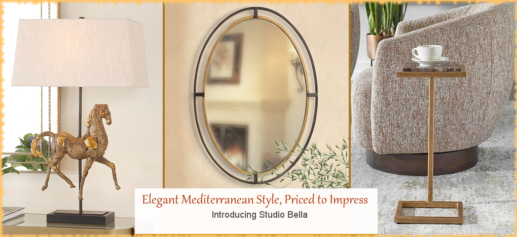 Modern Mediterranean Home Decor SALE | Largest Selection | FREE Shipping, No Sales Tax | BellaSoleil.com Tuscan Decor Since 1996