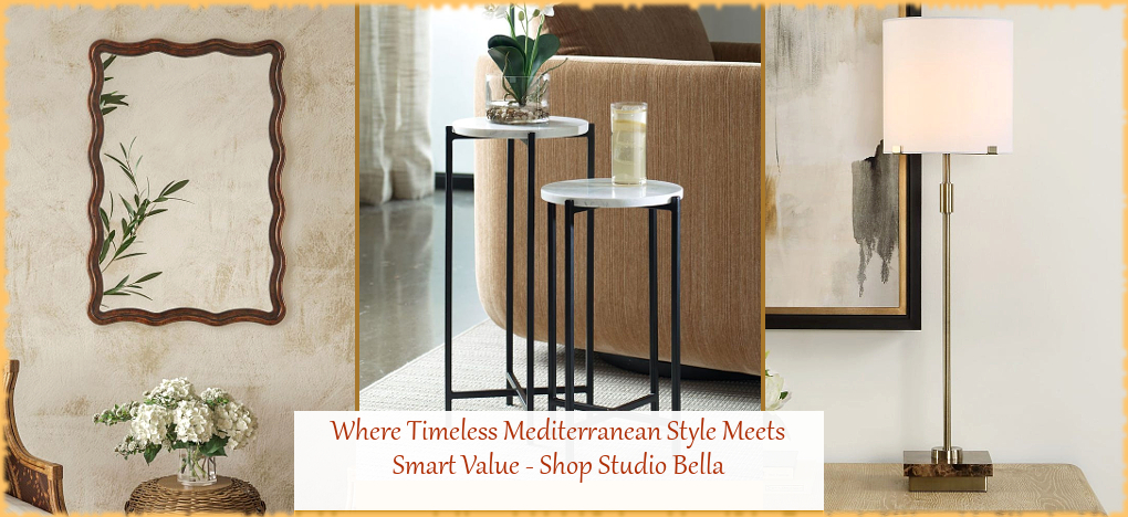 Modern Mediterranean Home Decor | Largest Selection | FREE Shipping, No Sales Tax | BellaSoleil.com Tuscan Decor Since 1996
